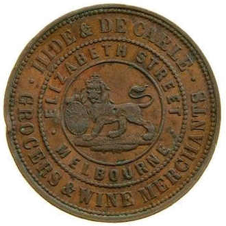 [1858 Token Front]