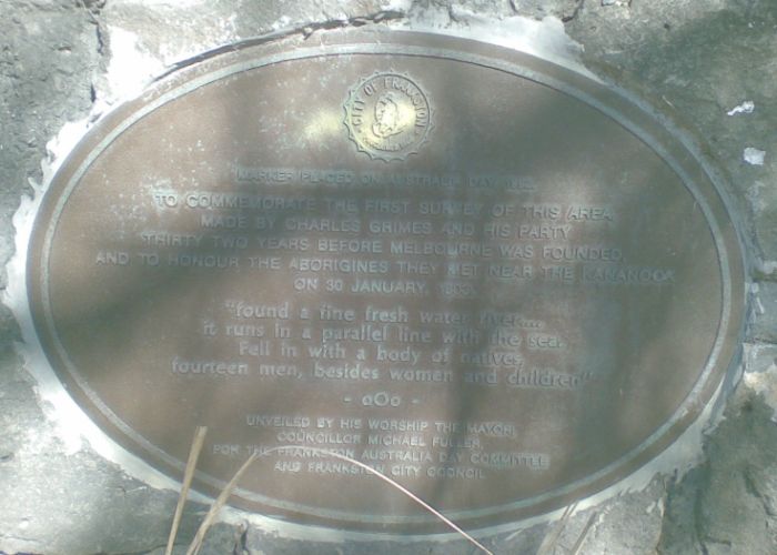 [Charles Grimes Plaque, Frankston]