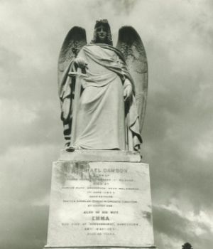 [Angel Monument over Michael Dawson's Grave]
