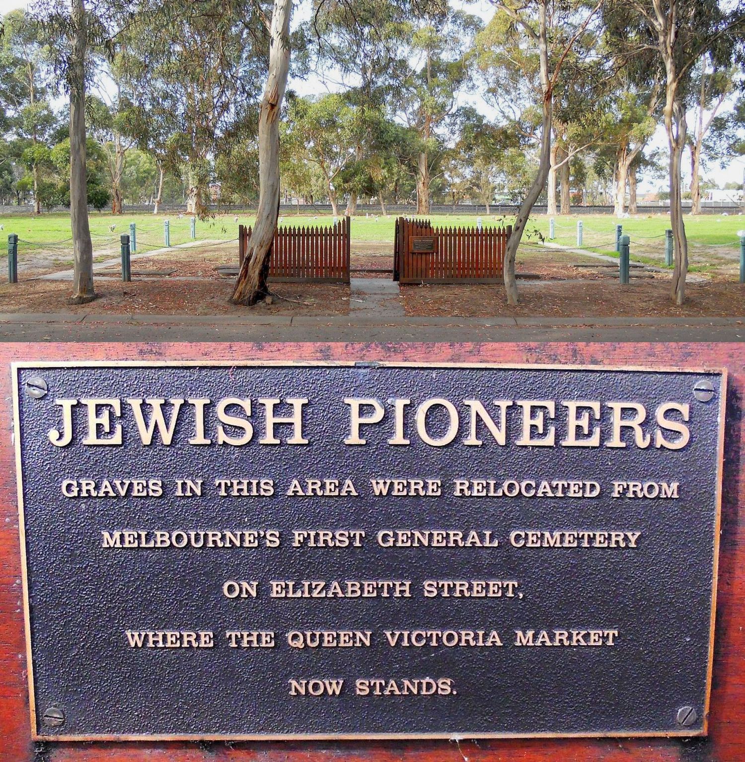 [Jewish Pioneers Section at Fawkner Cemetery]