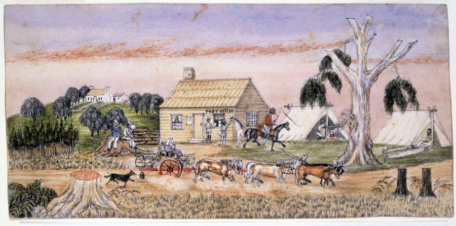 [First Post Office at Melbourne]