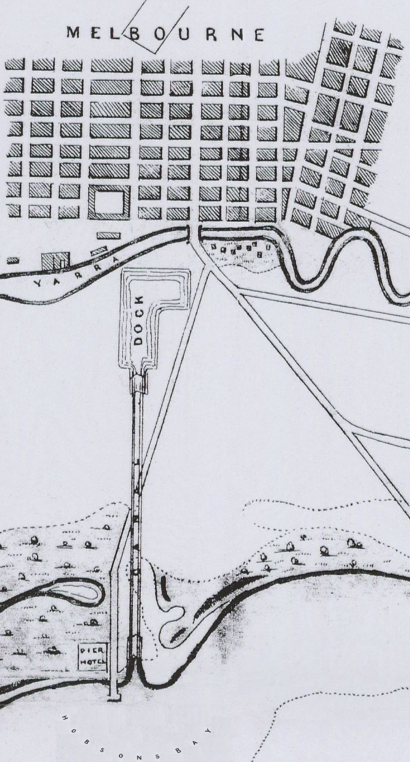 [Melbourne's Planned Ship Canal (Detail)]