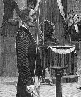 [A. H. Padley at Masonic Ceremony]