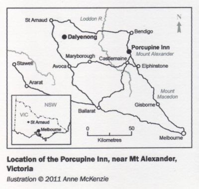 [Map Showing the Porcupine Inn]