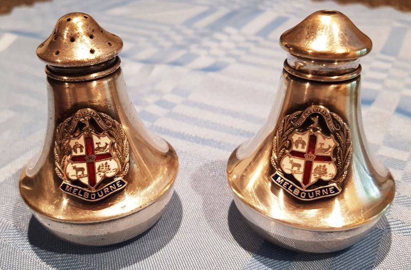 [Silver Salt and Pepper Cruets]