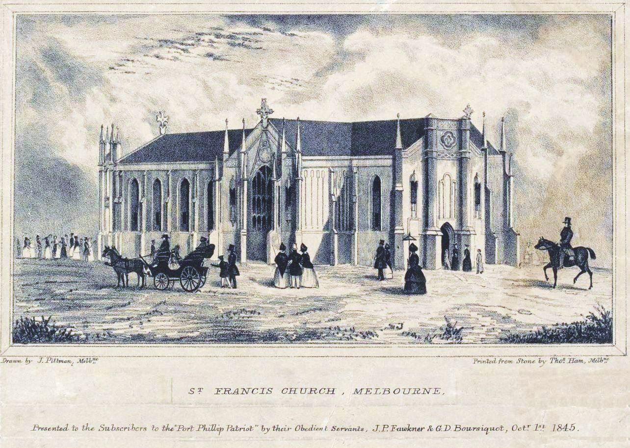 [St Francis Church, Melbourne c1845]