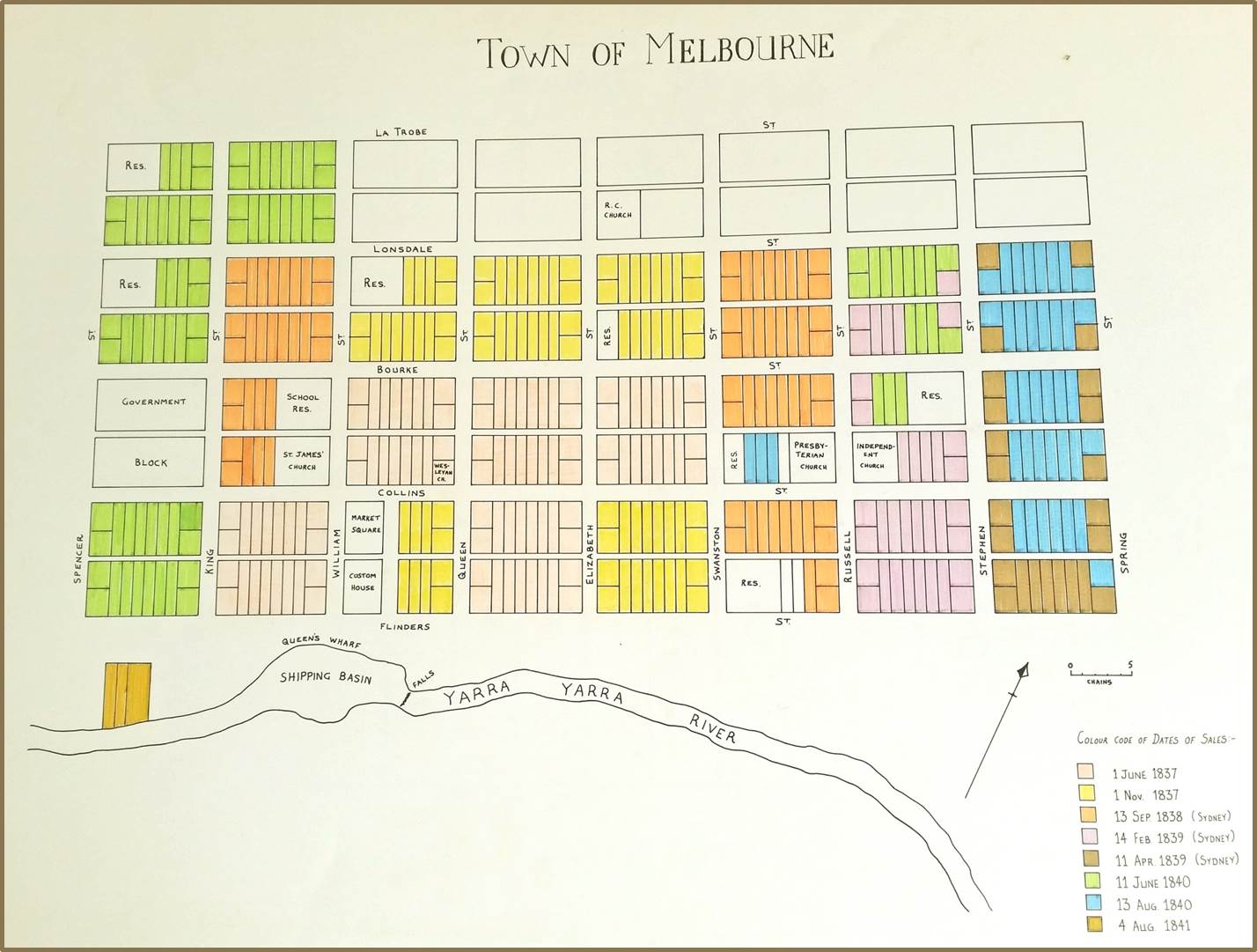 [Town of Melbourne 1840]